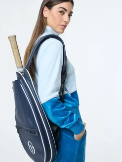 Lina Velour Track Jacket- Baby Blue