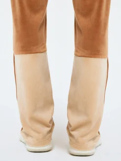 Lina Velour Track Pant- Candied Ginger