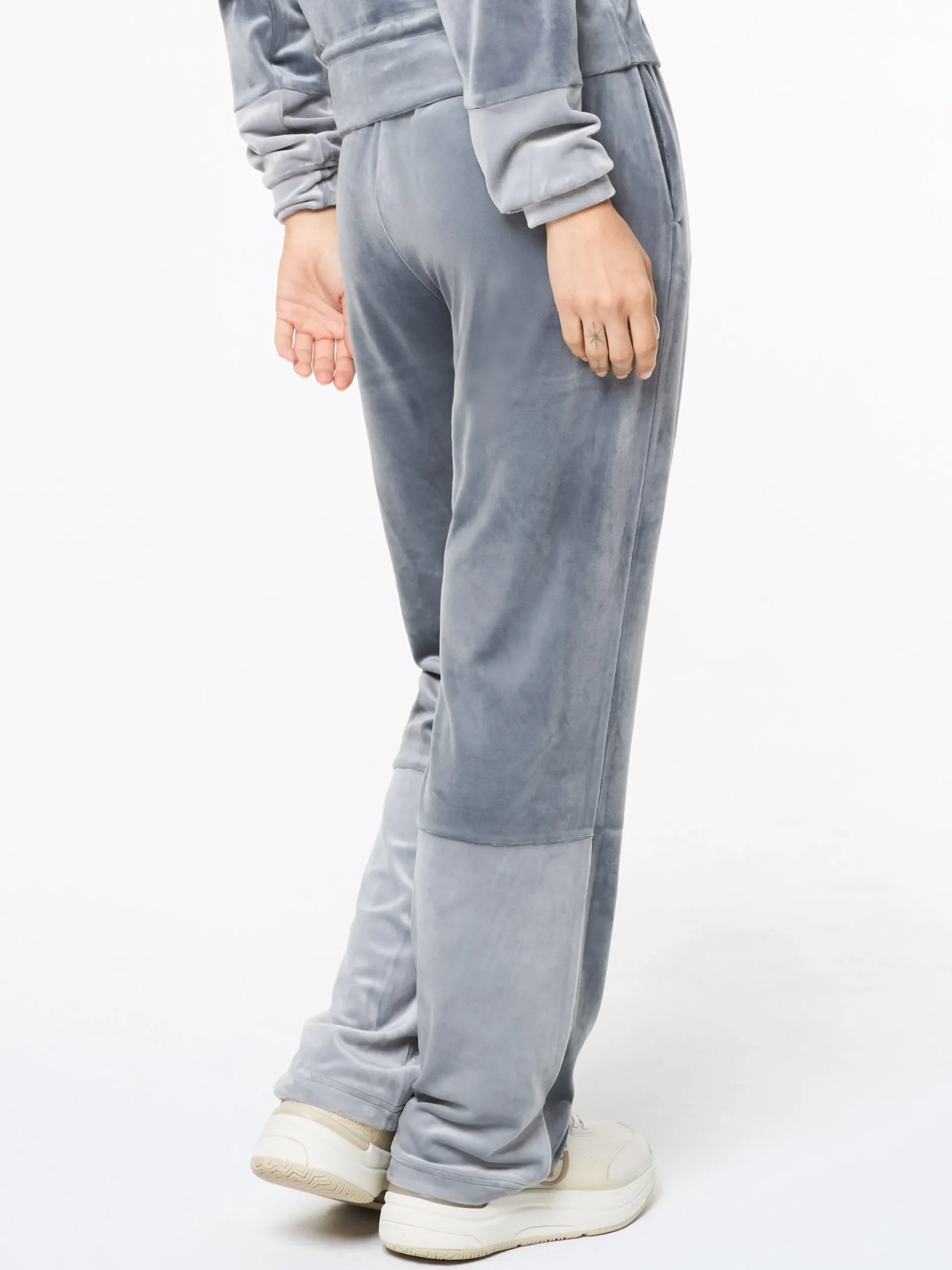 Lina Velour Track Pant- Quiet Shade