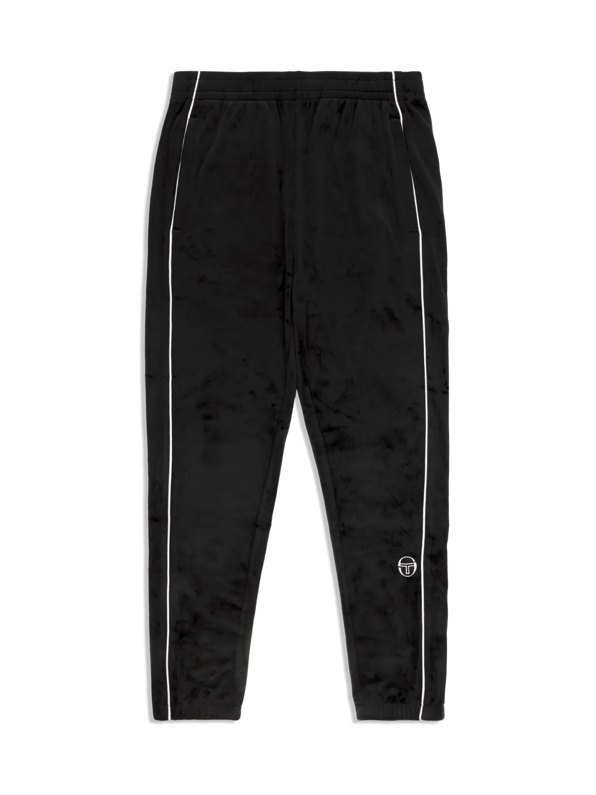 Lioni Velour Track Pant- Black Beauty