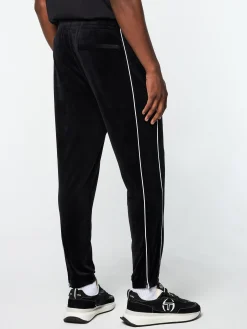 Lioni Velour Track Pant- Black Beauty