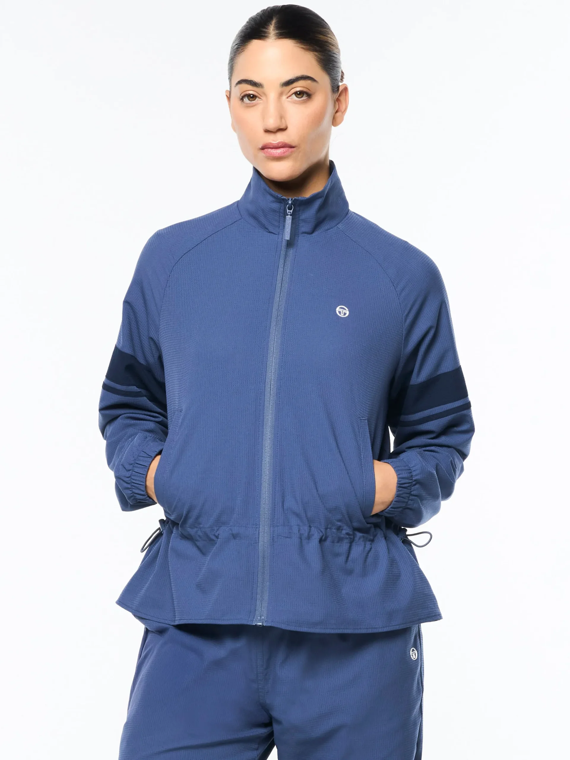 Luna Track Jacket- Blue Indigo
