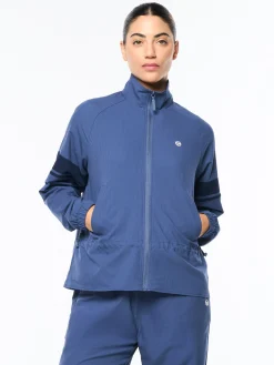 Luna Track Jacket- Blue Indigo