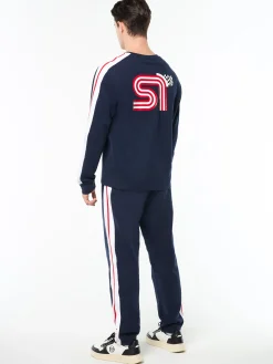 Macchina Long Sleeve T-Shirt- Maritime Blue