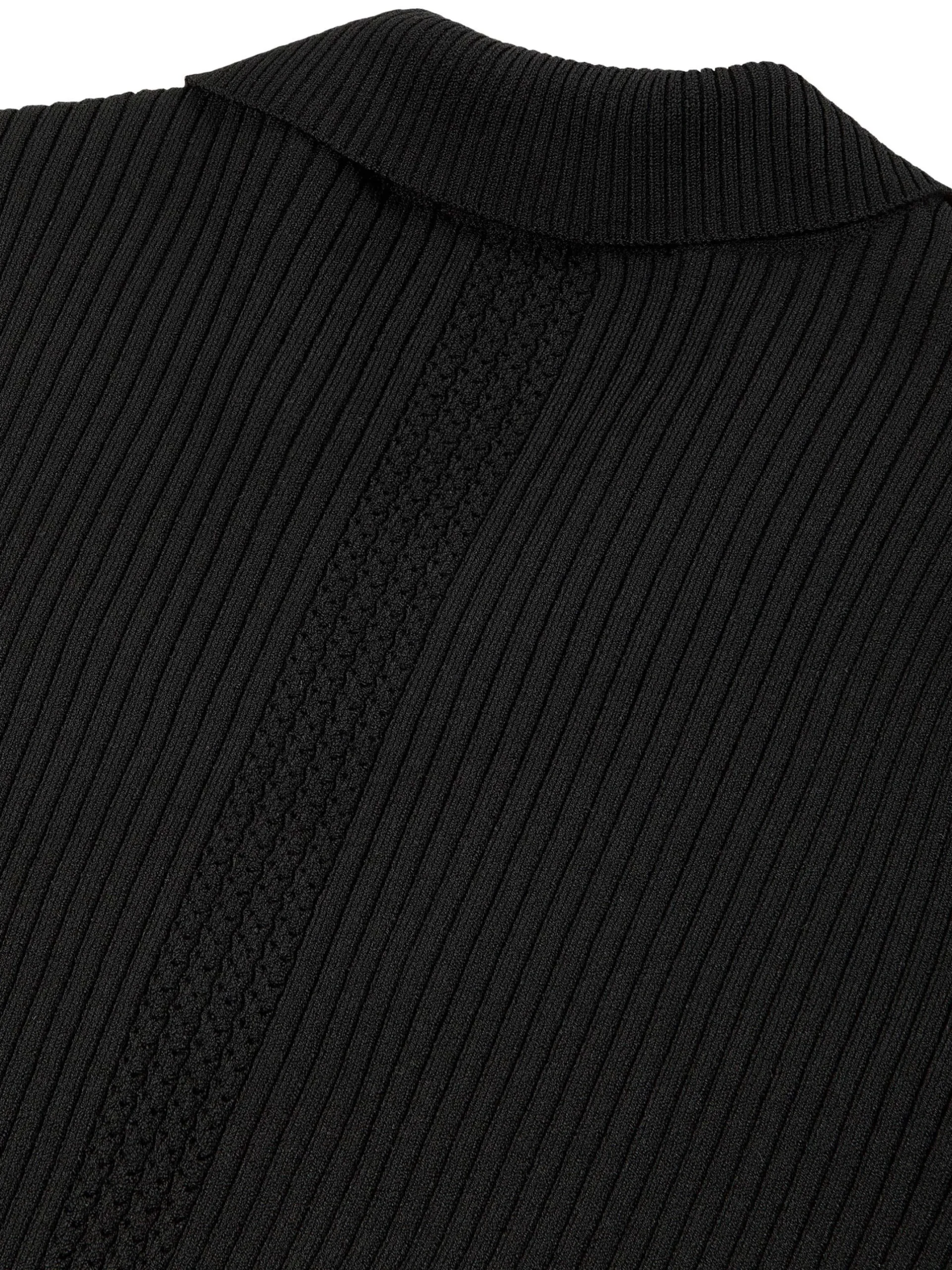 Magreta Rib Cardigan- Black Beauty