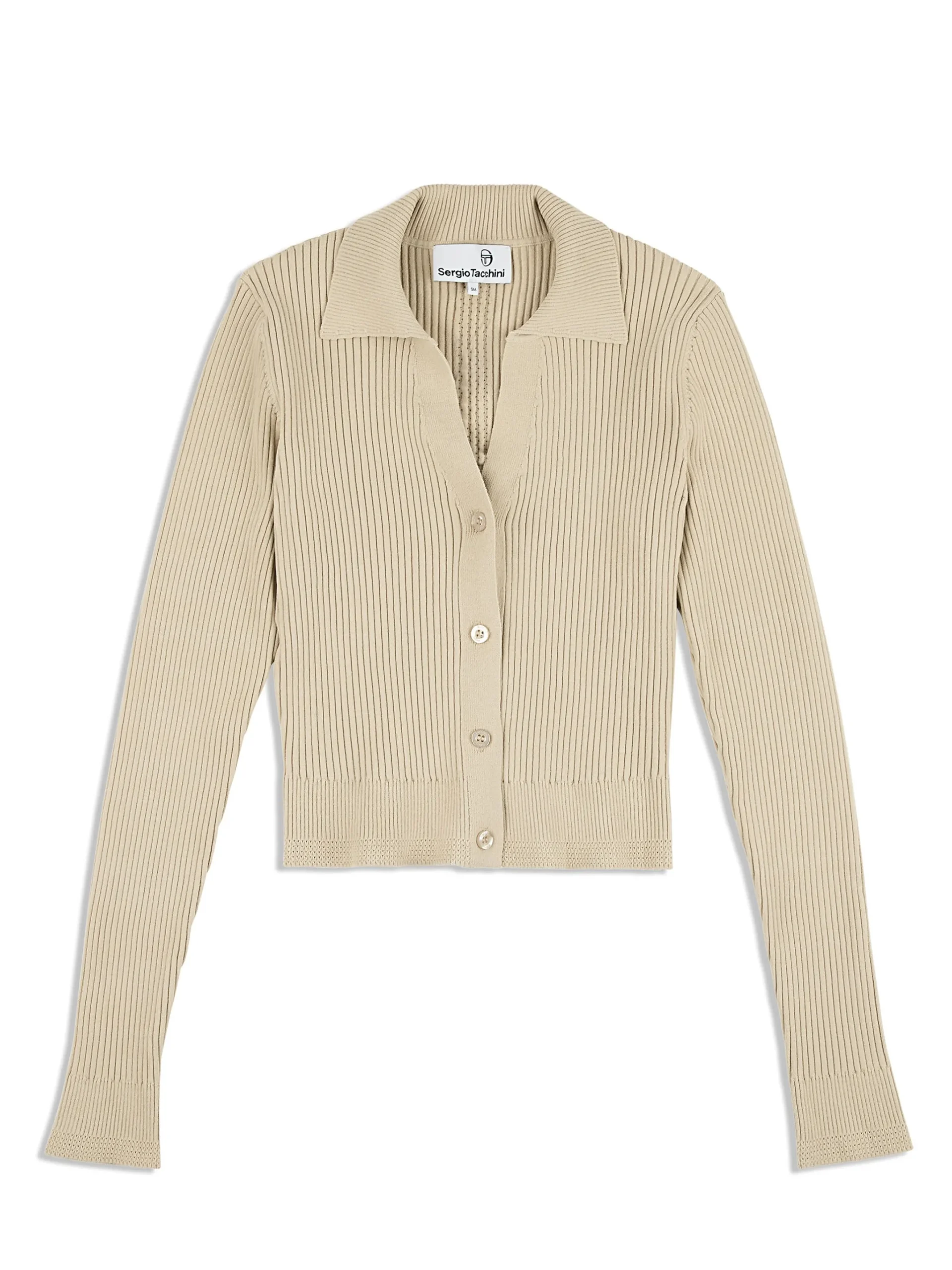 Magreta Rib Cardigan- Humus