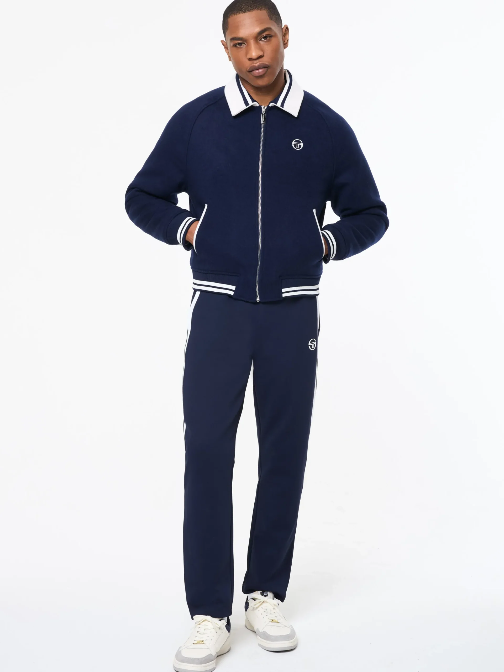 Marco Varsity Jacket- Maritime Blue