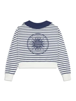 Marina Sailor Collar Sweatshirt- Gardenia