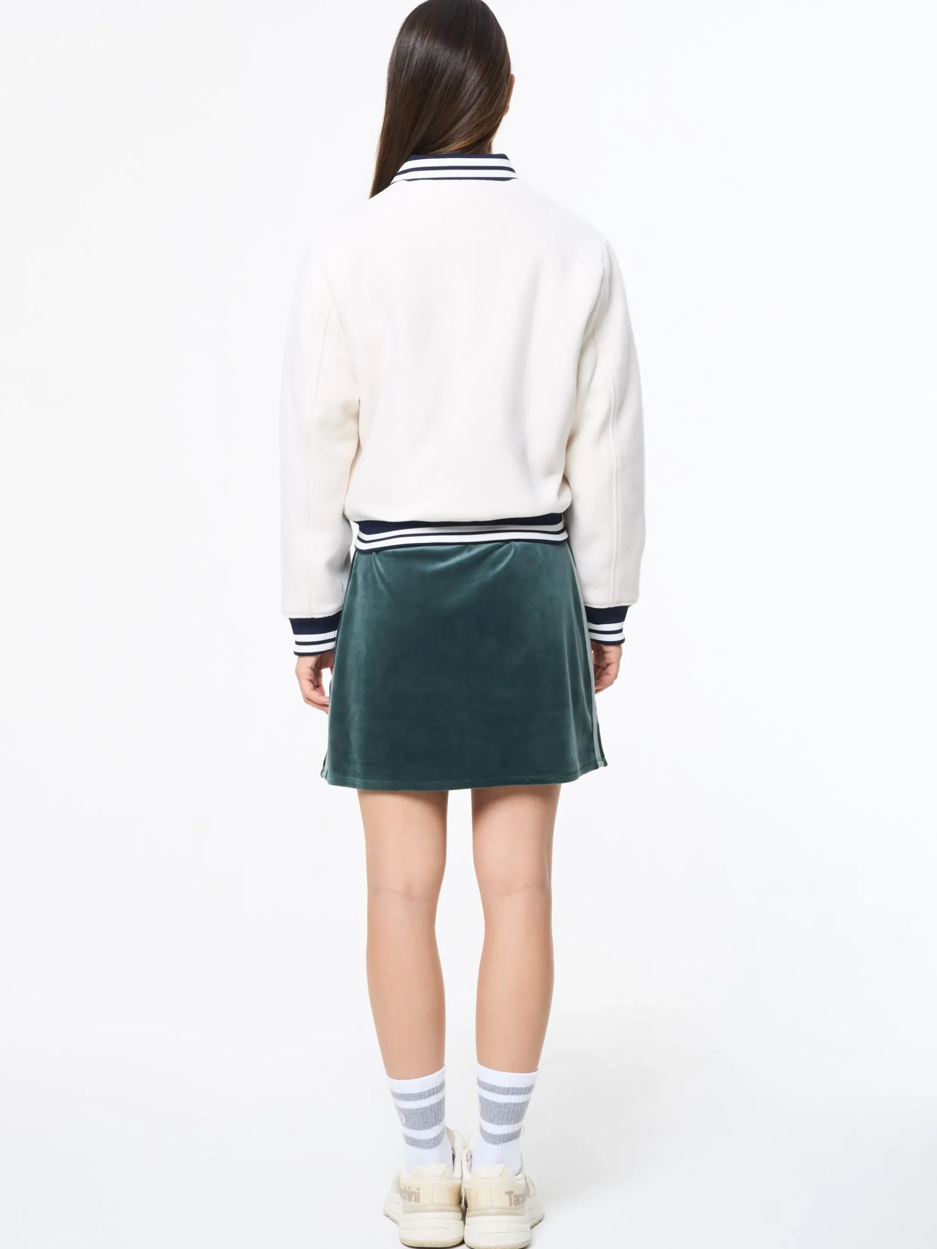 Marisa Varsity Jacket- Gardenia