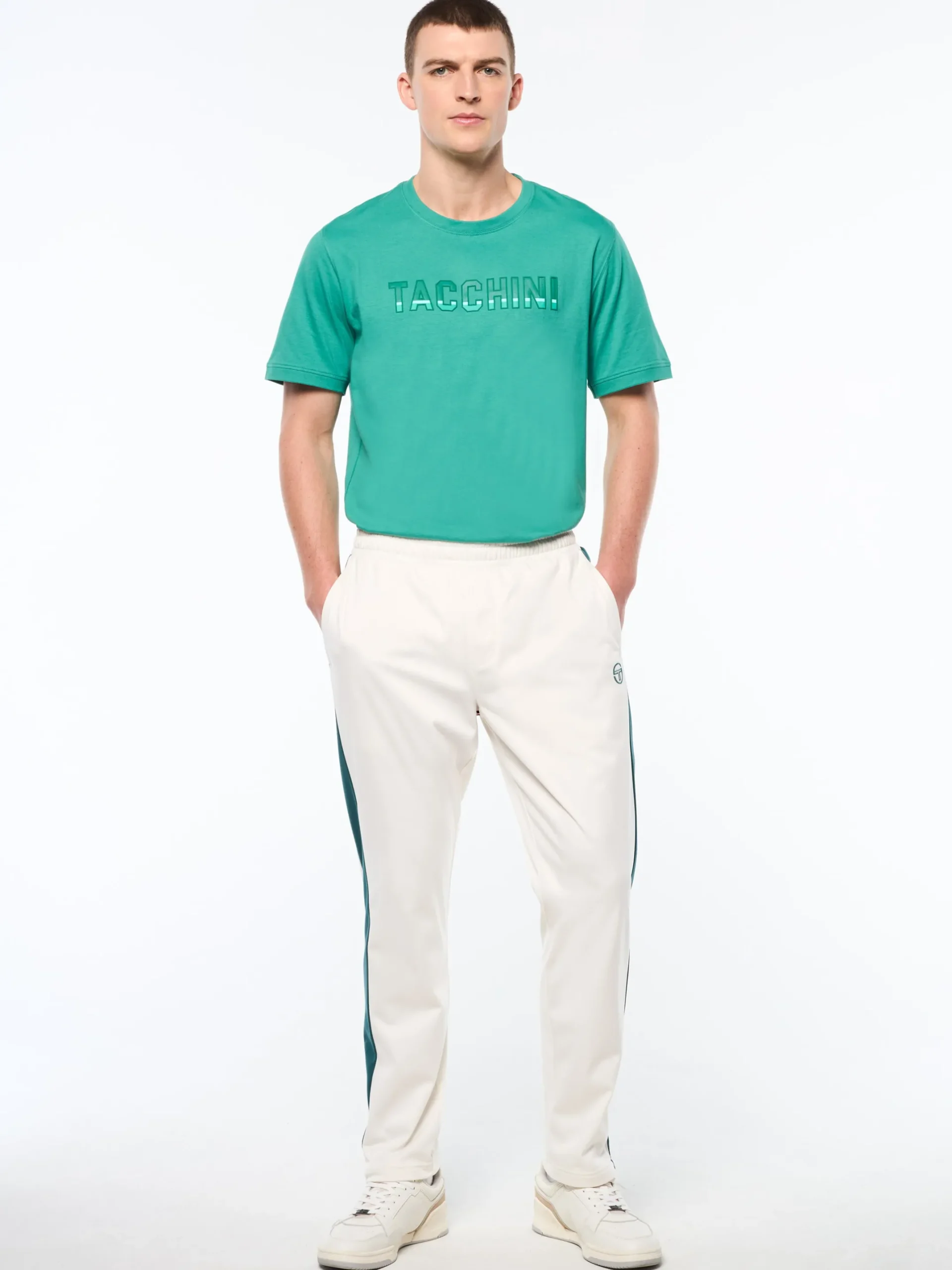 Massimo Track Pant-Gardenia