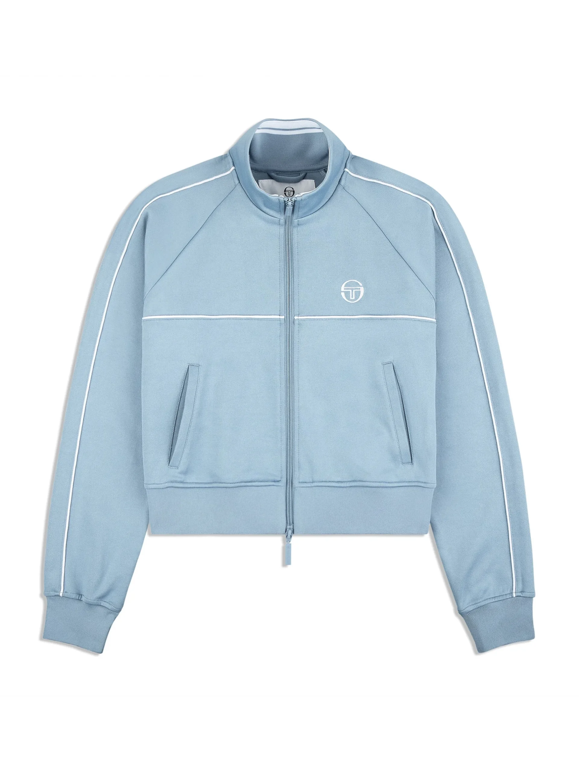 Miss Lioni Track Jacket- Faded Denim