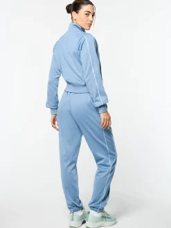 Miss Lioni Track Jacket- Faded Denim