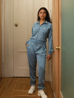 Miss Lioni Track Pant- Faded Denim