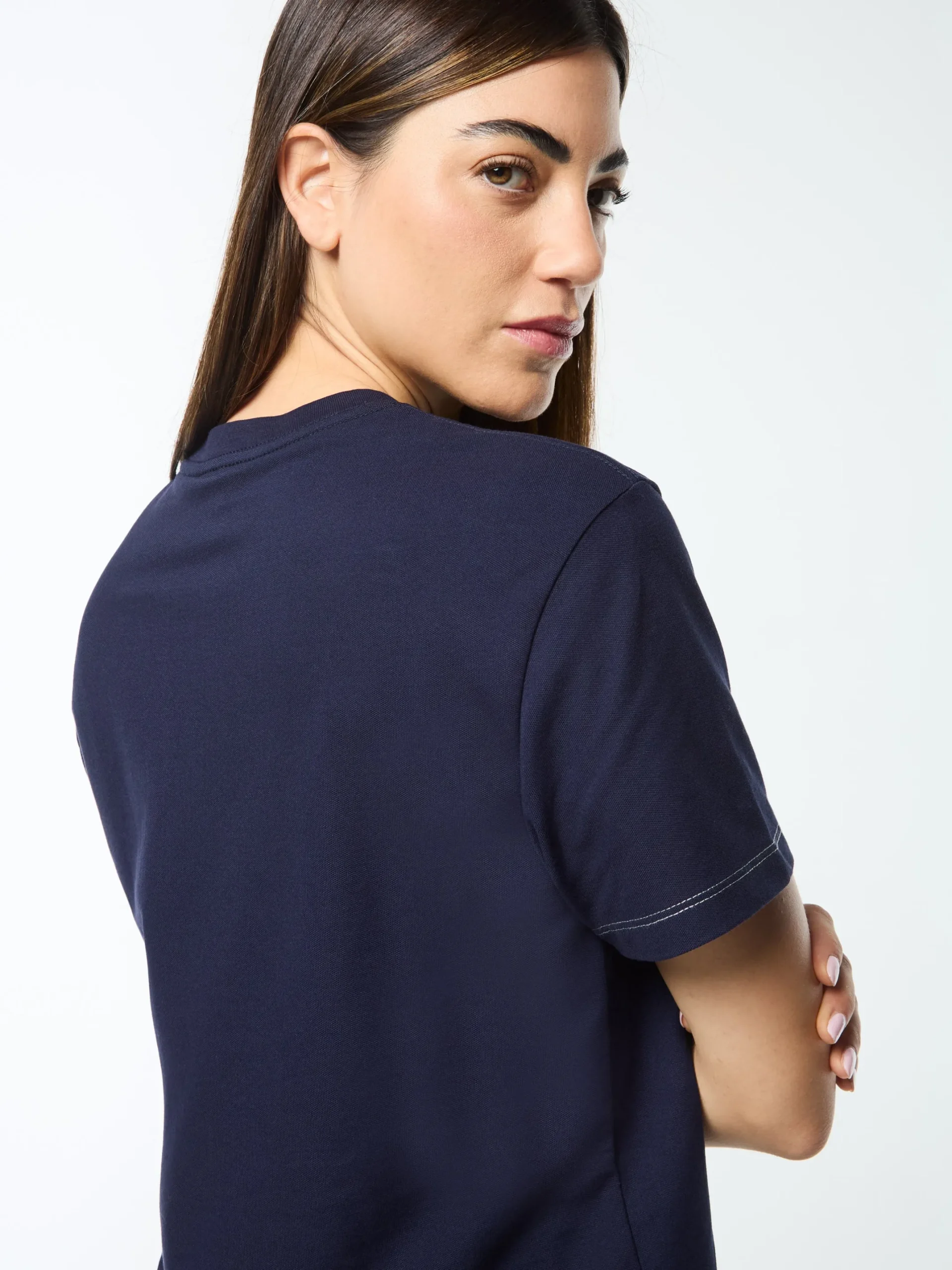 Nera Boxy Tee- Maritime Blue