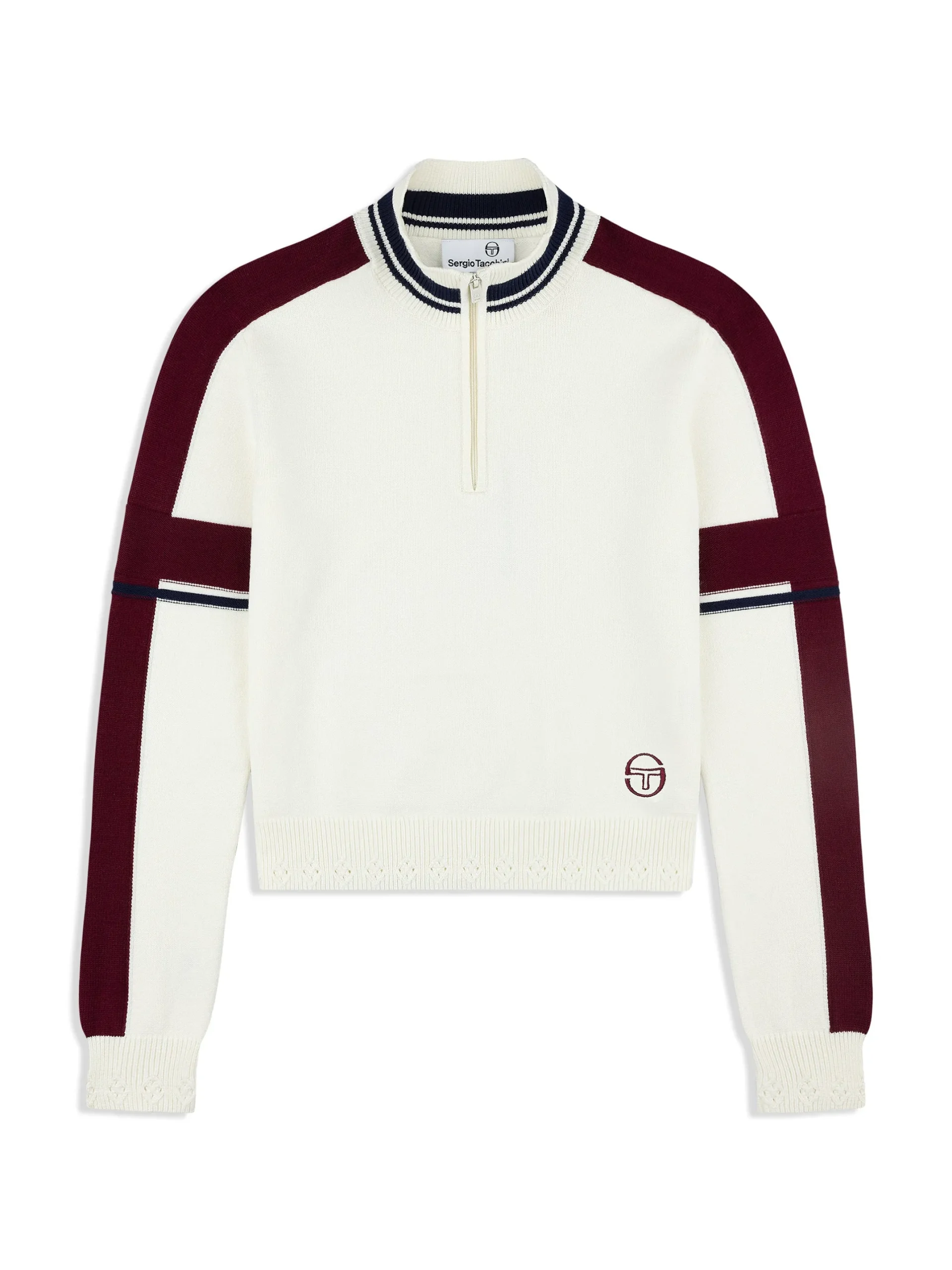 Nota Knit Quarter Zip- Gardenia