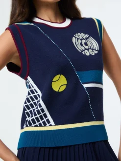 Nota Knit Vest- Maritime Blue
