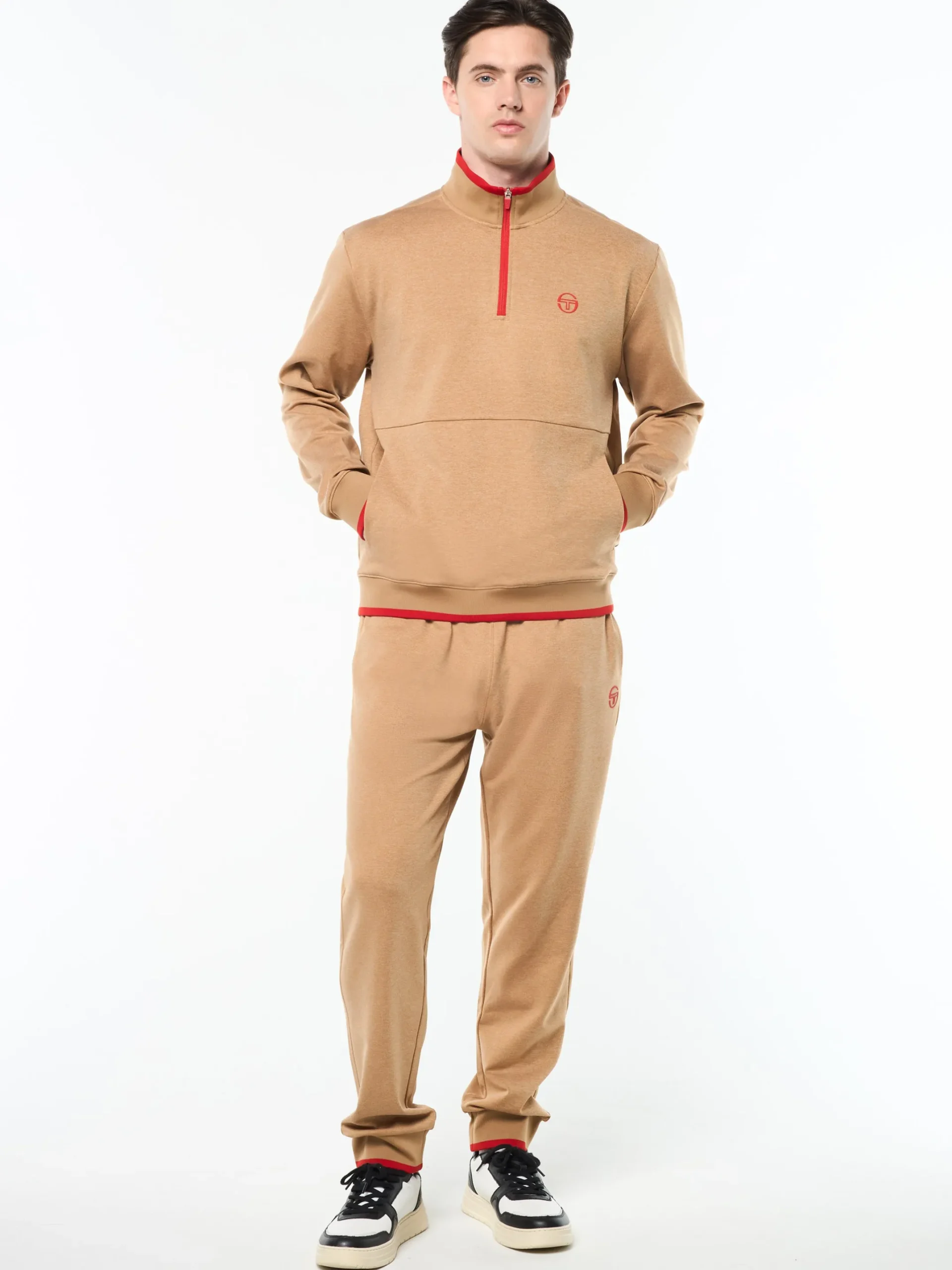 Nuvola Quarter Zip- Bronze Brown