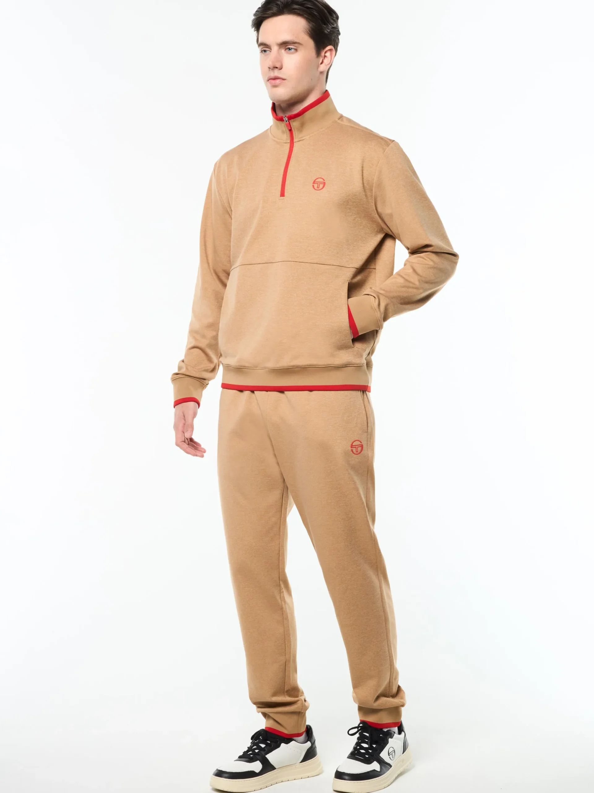 Nuvola Quarter Zip- Bronze Brown