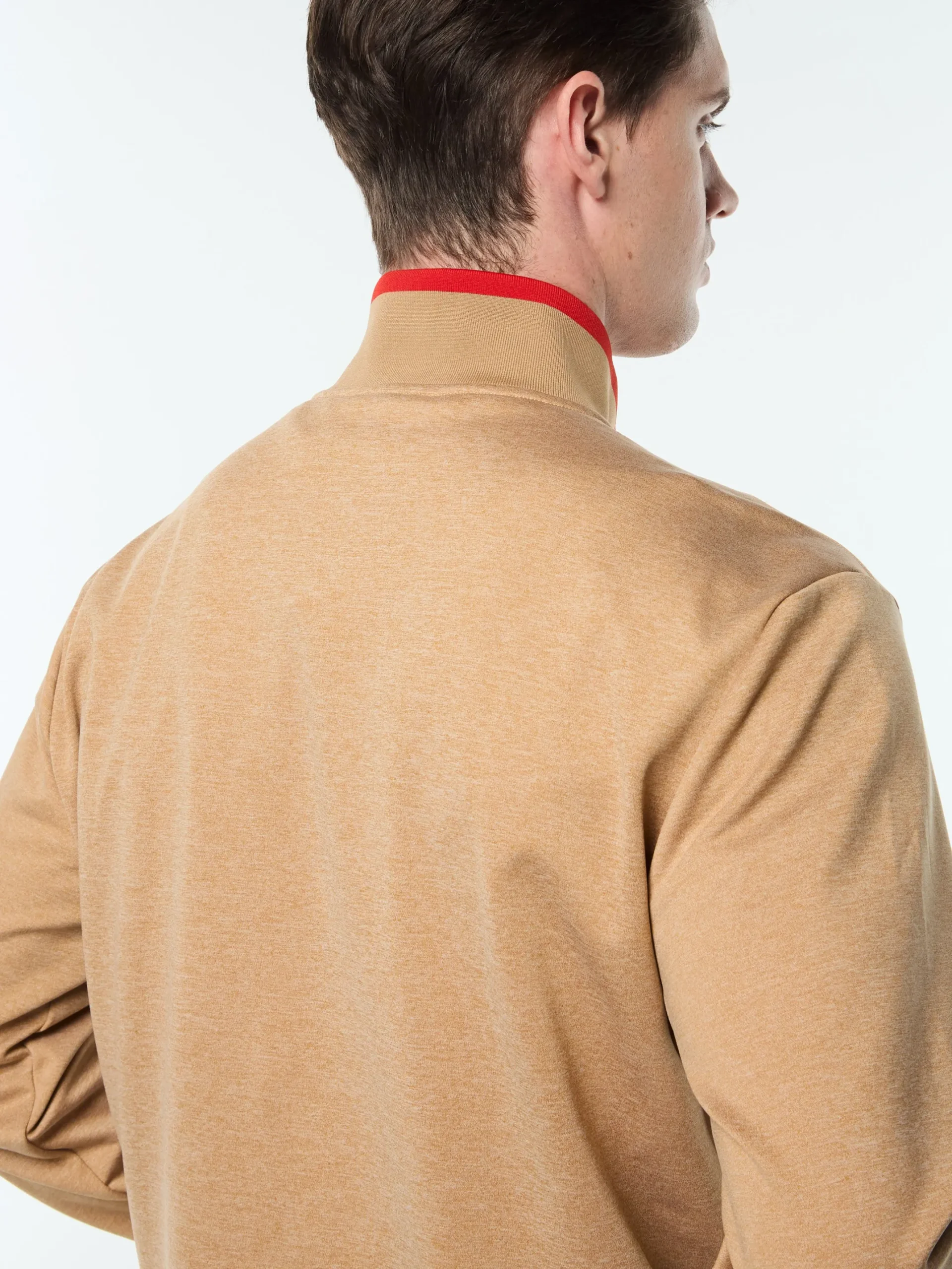 Nuvola Quarter Zip- Bronze Brown