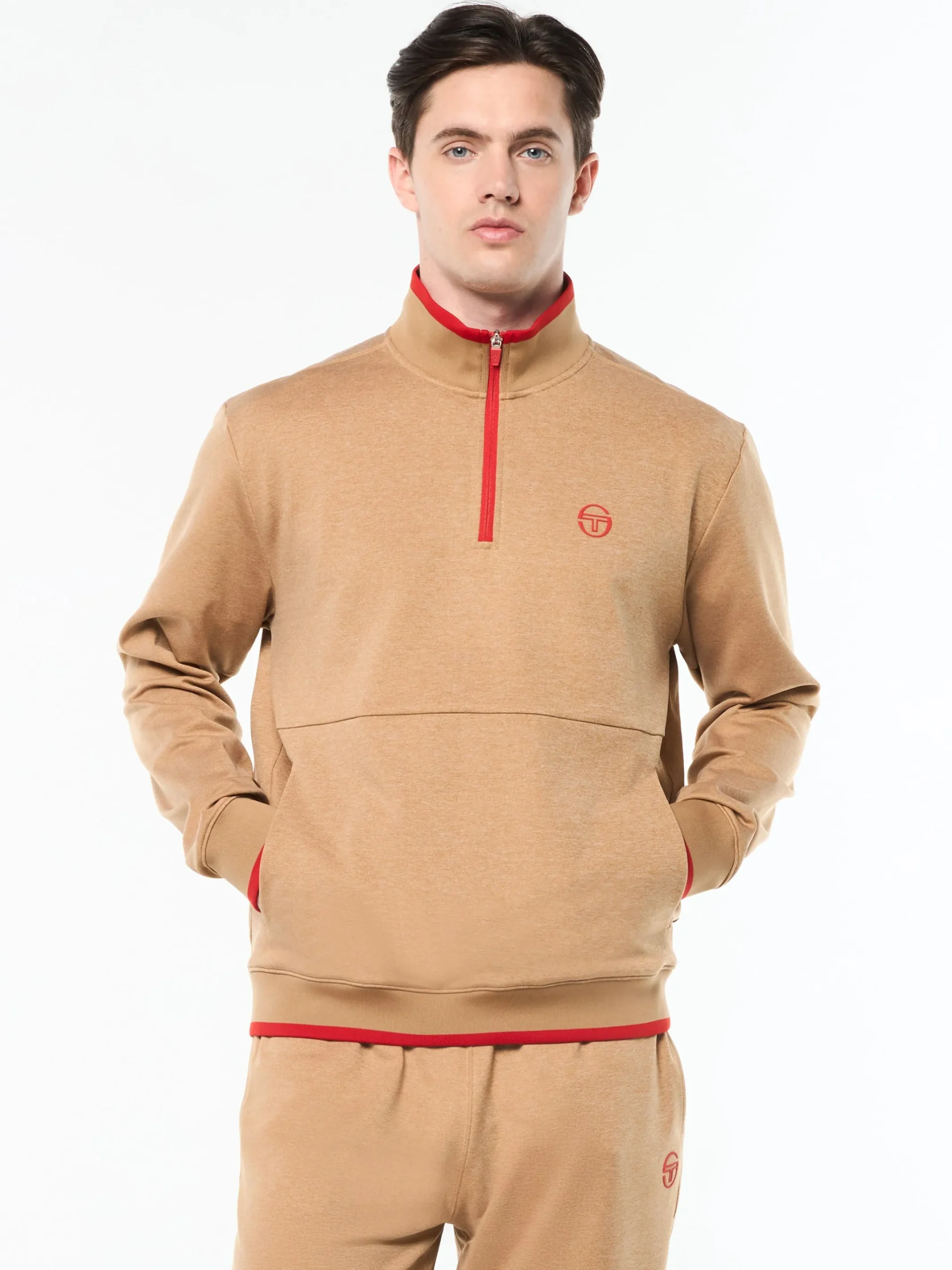 Nuvola Quarter Zip- Bronze Brown