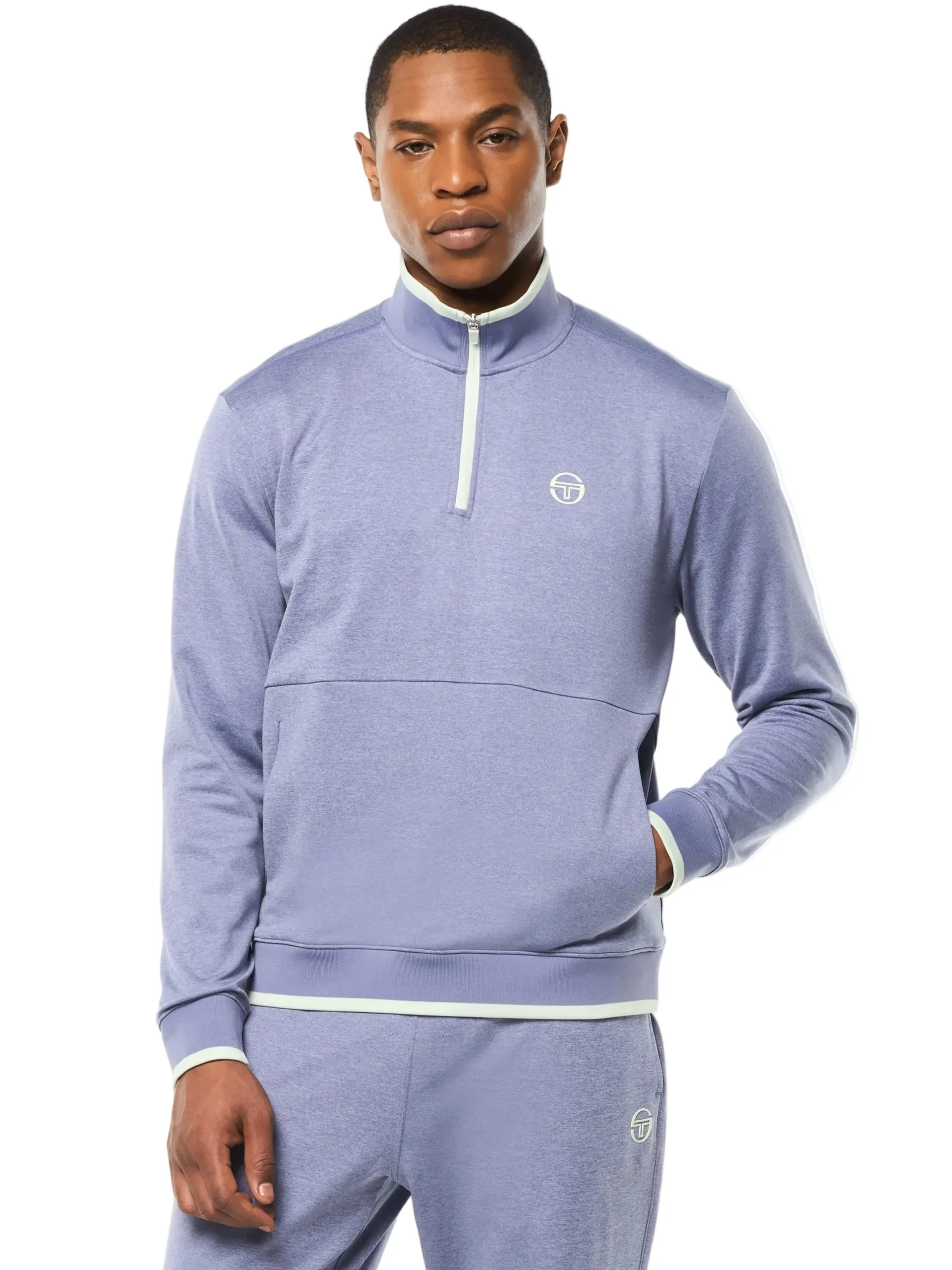 Nuvola Quarter Zip- Heron