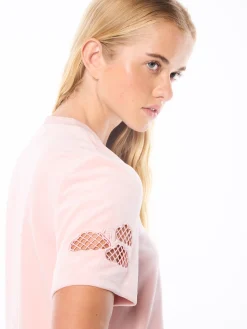 Nuvola Velour Cropped T-Shirt-Barely There