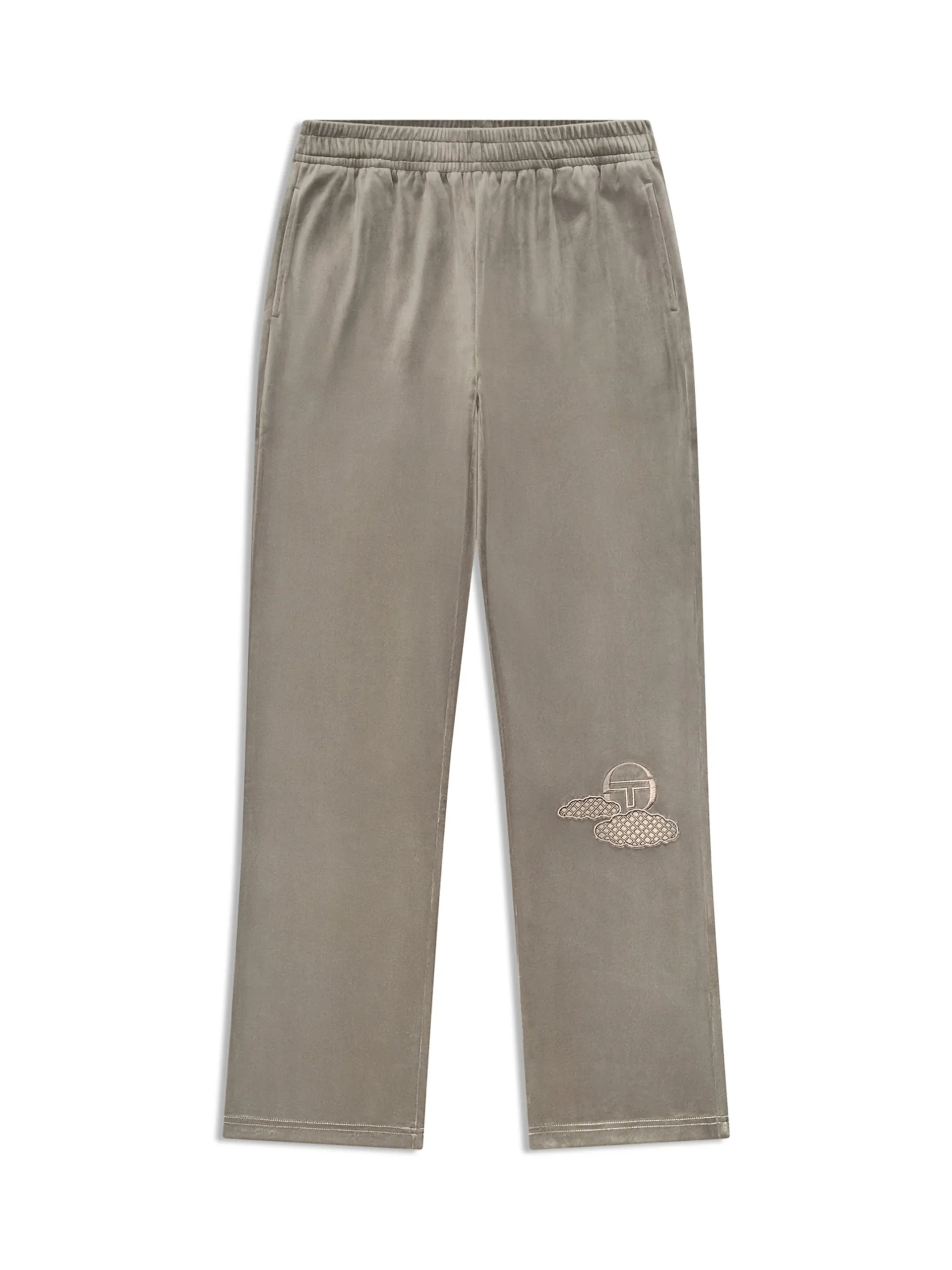 Nuvola Velour Track Pant-Agave Green