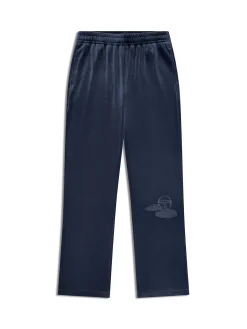 Nuvola Velour Track Pant-Key Largo
