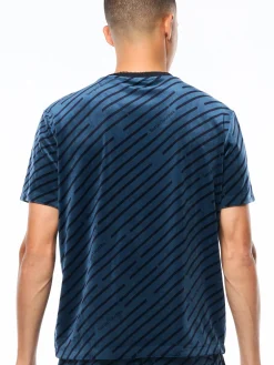 Obliquo Velour T-Shirt-Key Largo