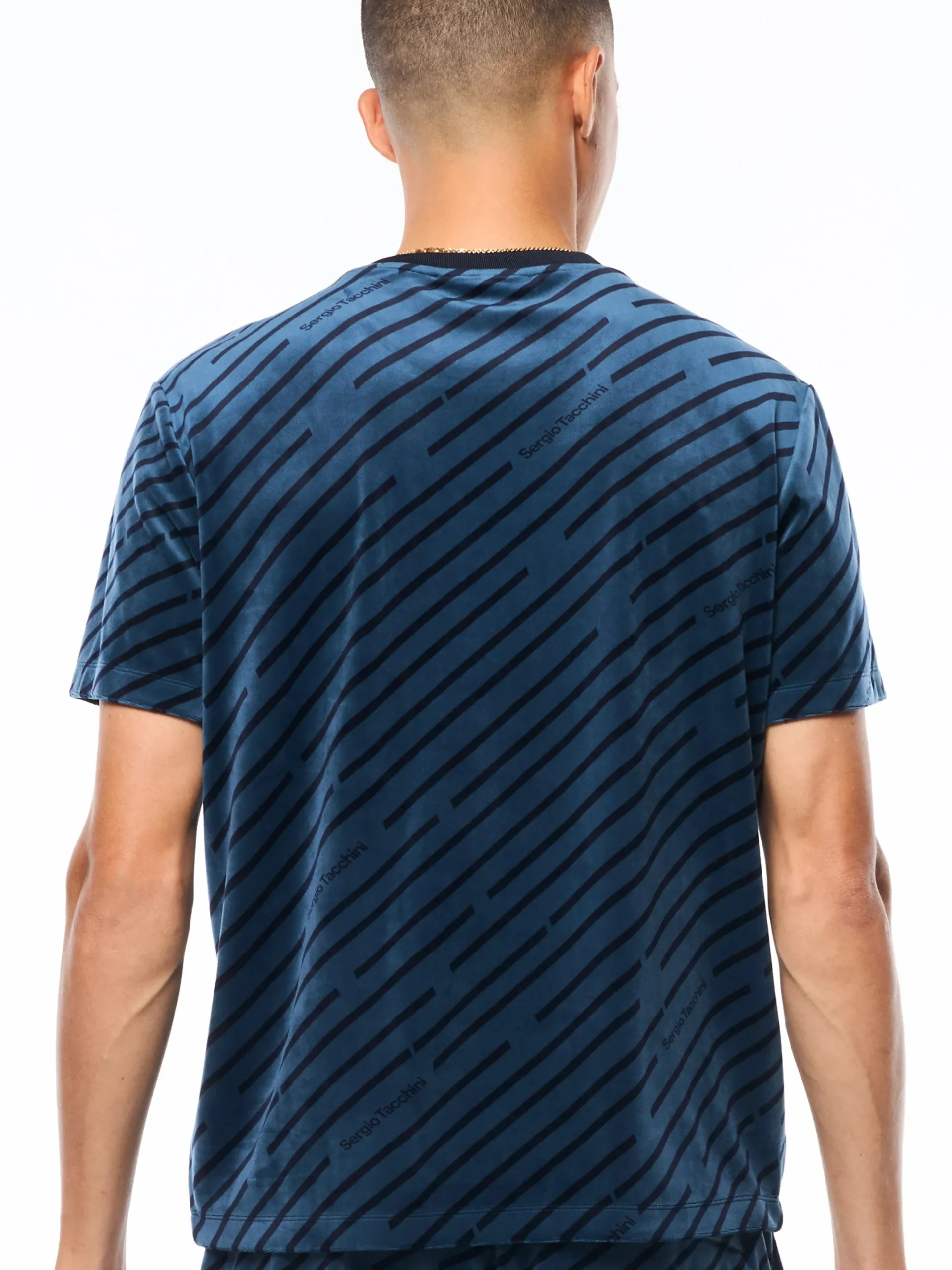 Obliquo Velour T-Shirt-Key Largo