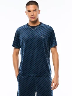 Obliquo Velour T-Shirt-Key Largo