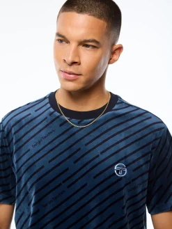 Obliquo Velour T-Shirt-Key Largo