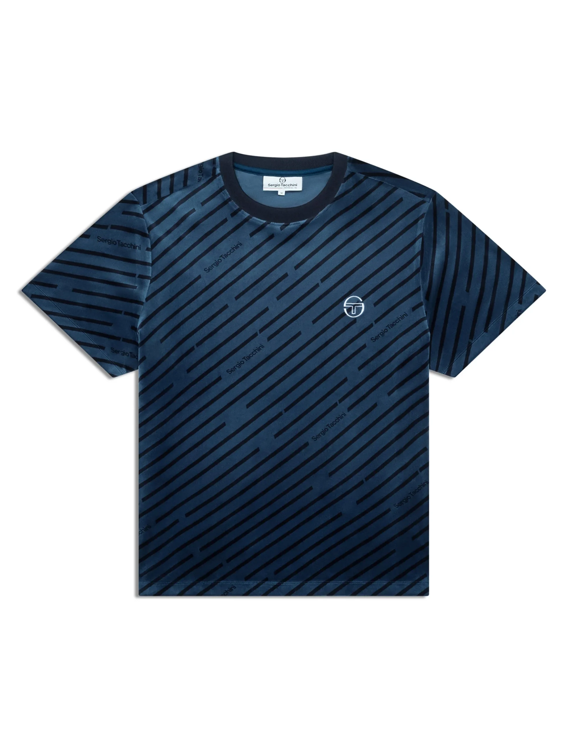 Obliquo Velour T-Shirt-Key Largo