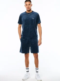 Obliquo Velour T-Shirt-Key Largo