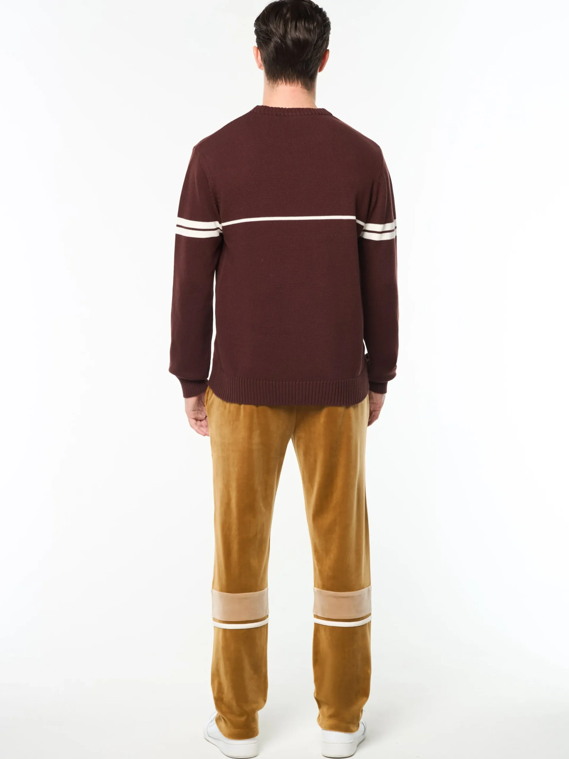Orion Knit Sweater- Bitter Chocolate/ Gardenia