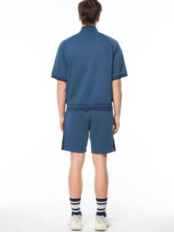 Pannello Short Sleeve Track Jacket-Key Largo