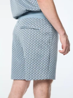 Paolo Knit Shorts- Faded Denim