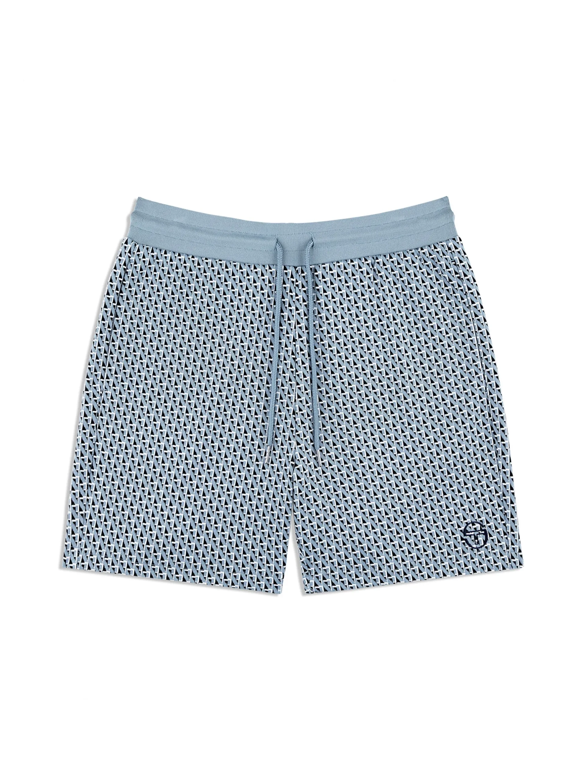 Paolo Knit Shorts- Faded Denim