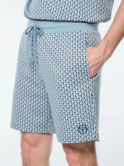 Paolo Knit Shorts- Faded Denim