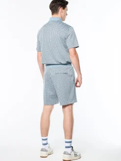 Paolo Knit Shorts- Faded Denim