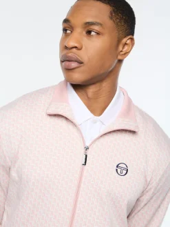 Paolo Knit Track Jacket- Pale Mauve