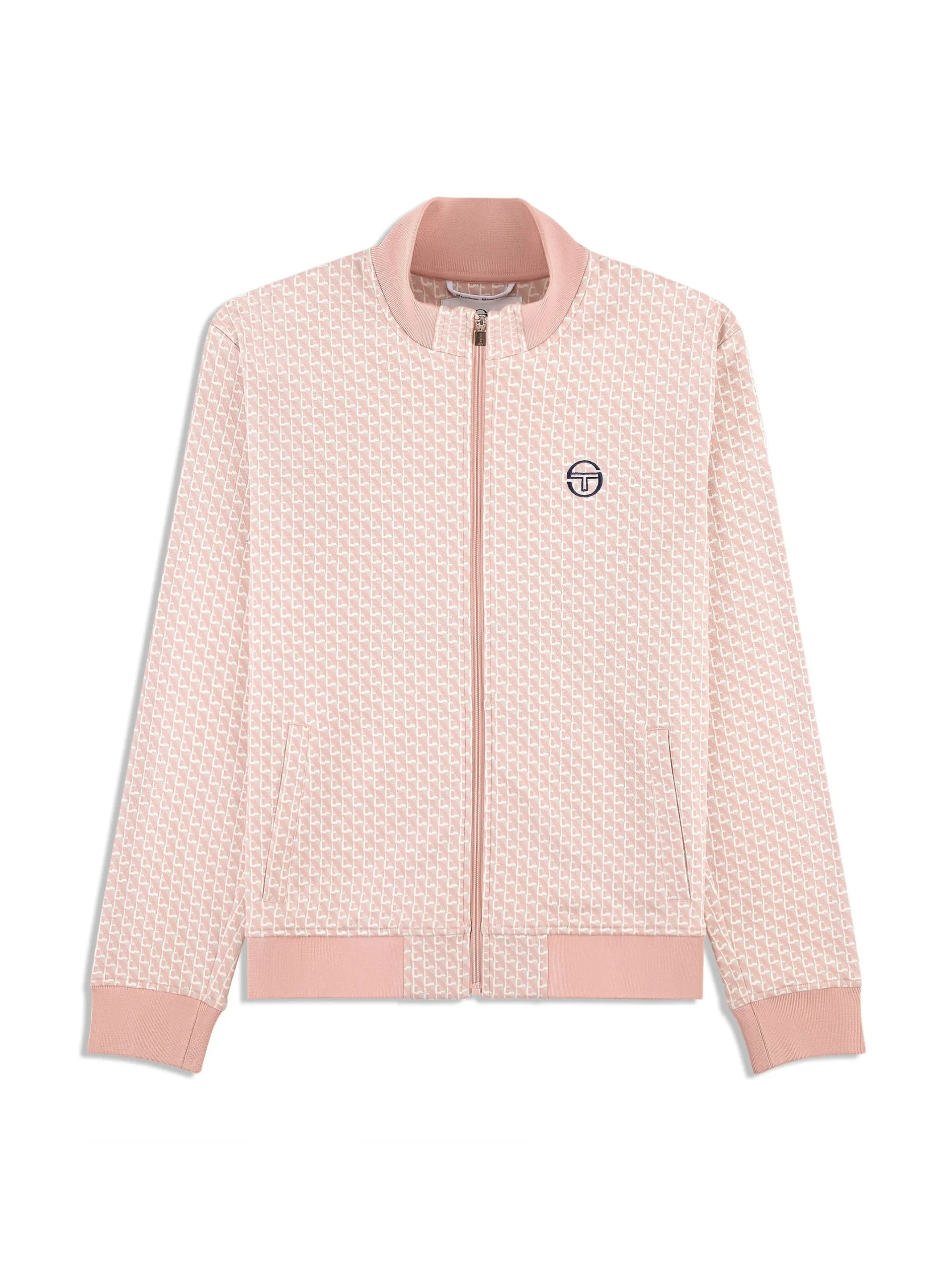 Paolo Knit Track Jacket- Pale Mauve