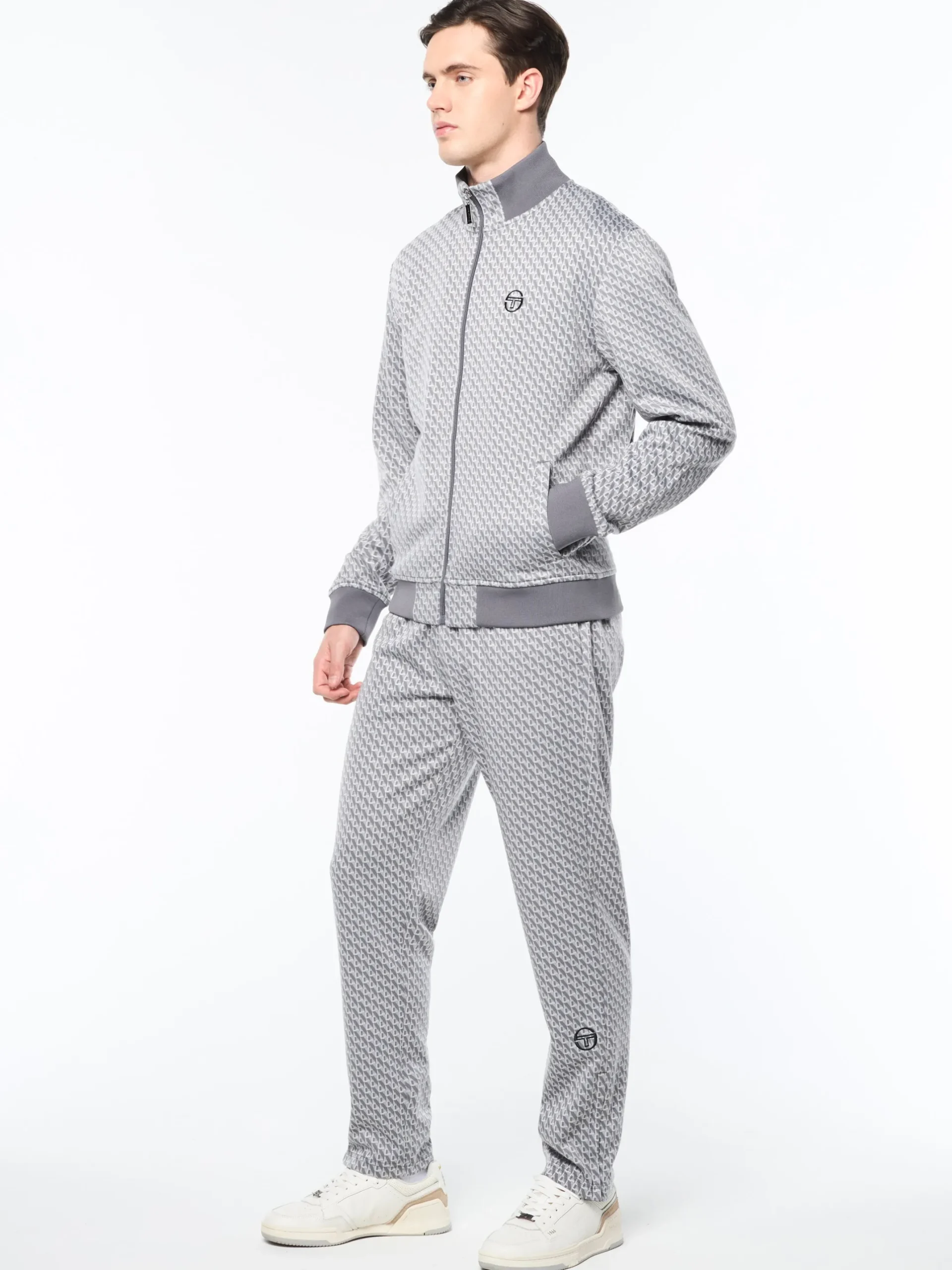 Paolo Knit Track Jacket- Quiet Shade