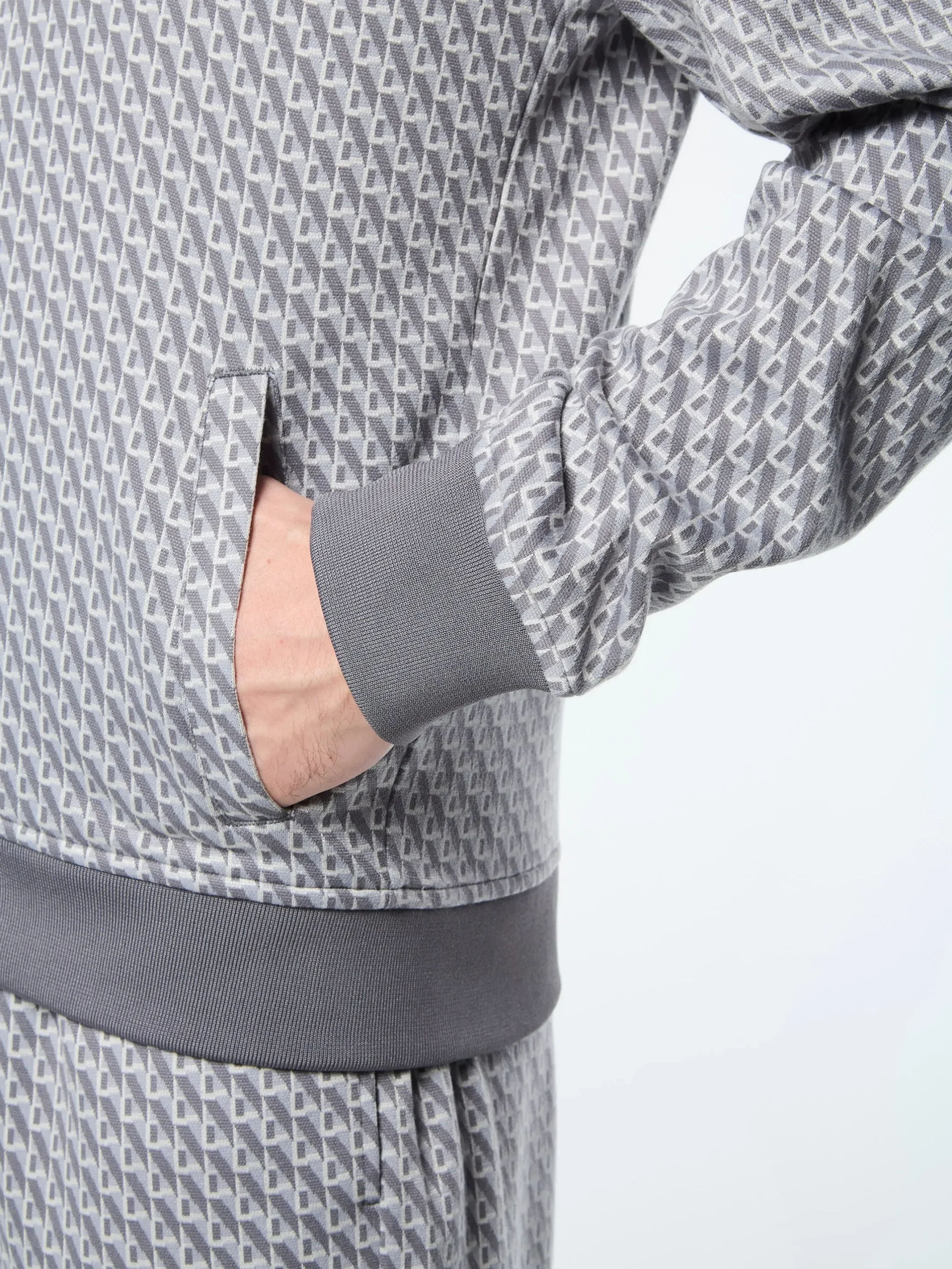 Paolo Knit Track Jacket- Quiet Shade