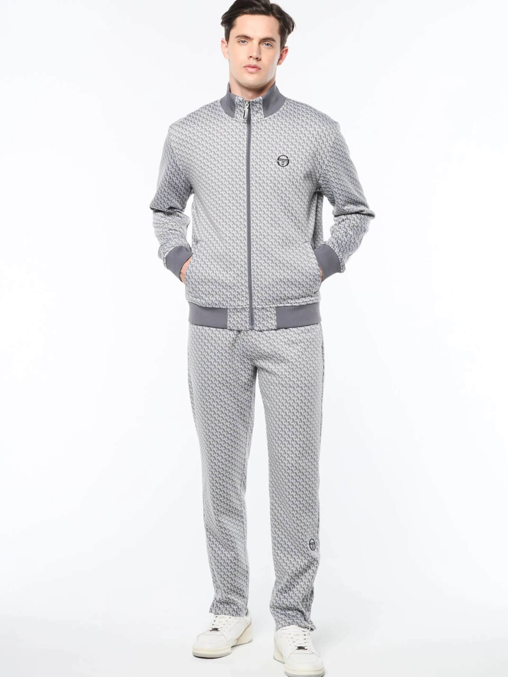 Paolo Knit Track Jacket- Quiet Shade