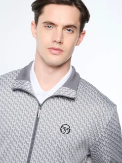 Paolo Knit Track Jacket- Quiet Shade