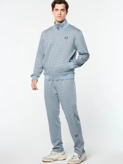 Paolo Knit Track Pant- Faded Denim