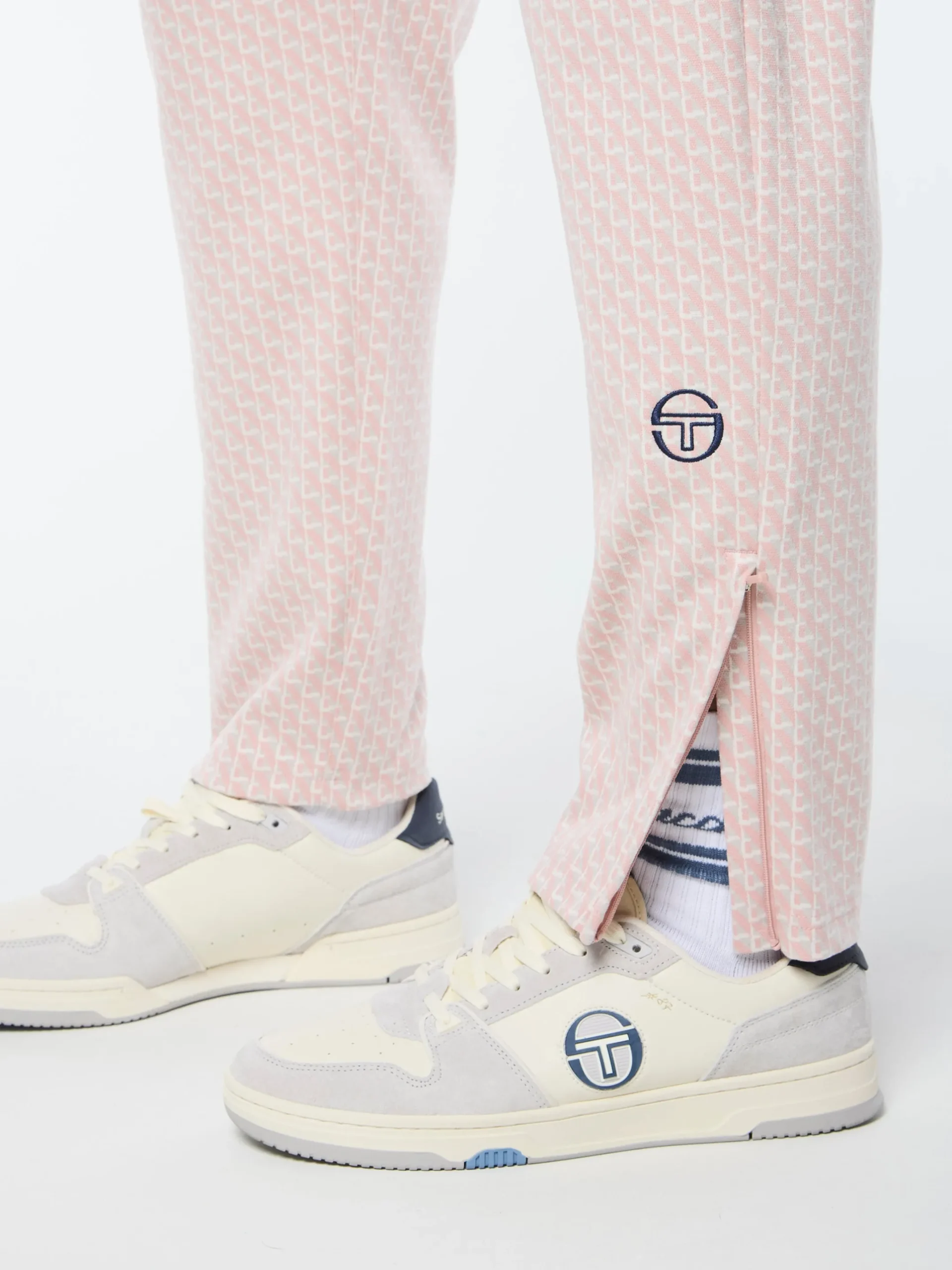 Paolo Knit Track Pant- Pale Mauve