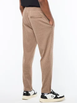 Paolo Knit Track Pant- Taupe Grey