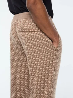 Paolo Knit Track Pant- Taupe Grey